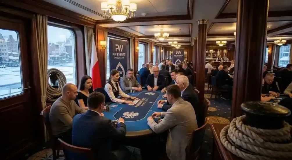 Krupier prowadzący rozdanie