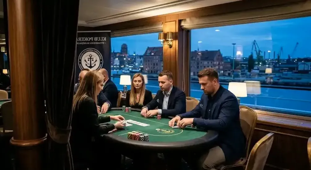 Croupier rozdający karty